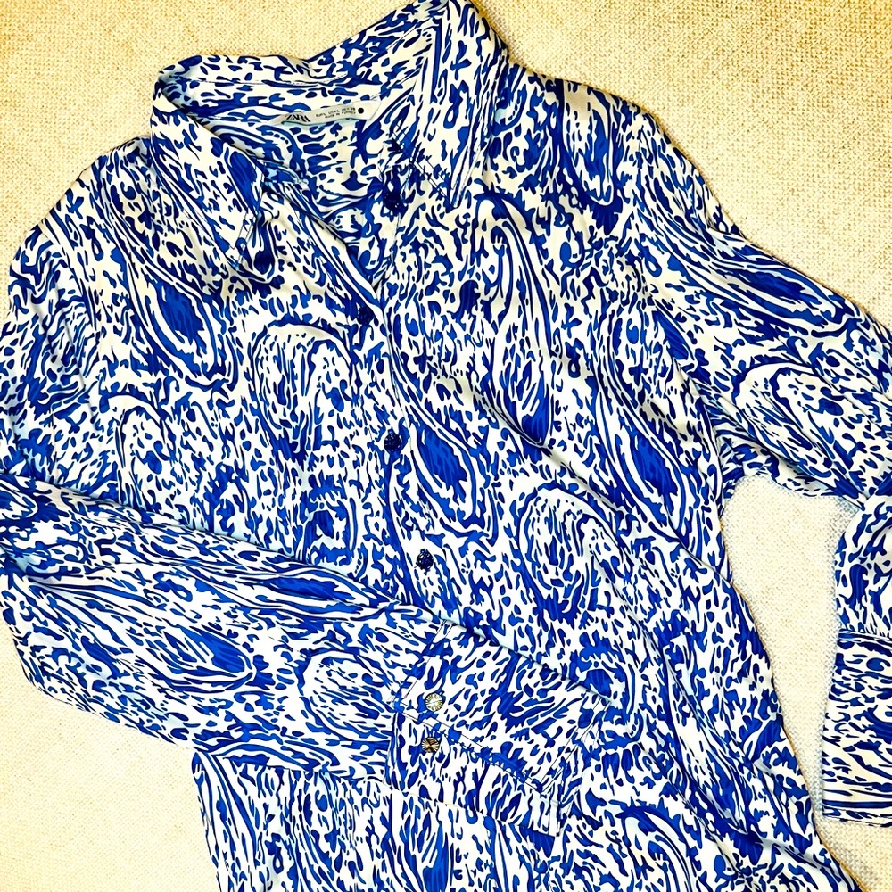 Women’s Zara button down blouse. Worn once.